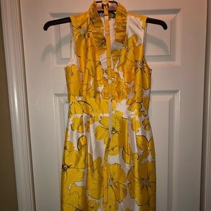 Yellow & white flowery dress